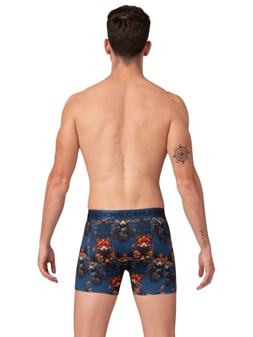Muchachomalo Foxtrot blauw/print modal boxershort