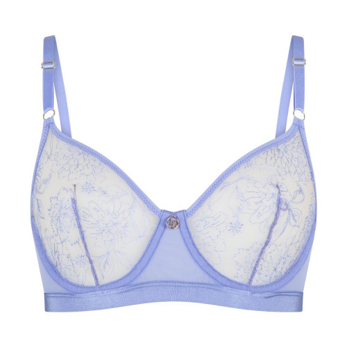 LingaDore Misty Blue blauw niet voorgevormde bh