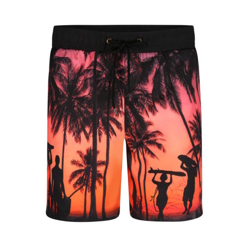  DJ DutchJeans Beach oranje/print zwemshort