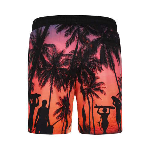  DJ DutchJeans Beach oranje/print zwemshort