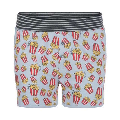 Charlie Choe Retro nights blauw/print slaapshort