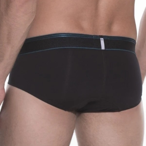 Mundo Unico Week  zwart/turquoise heren slip