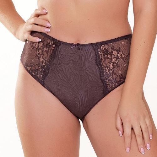 LingaDore Daily Maxi Slip bruin/print high brief