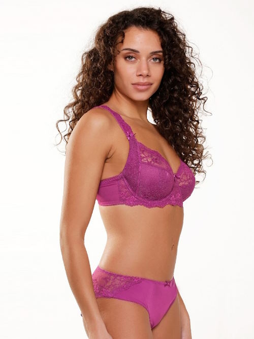 LingaDore Daily Basic raspberry slip