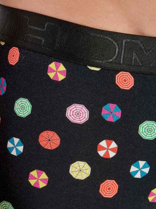 HOM Fabian zwart/print katoenen trunk