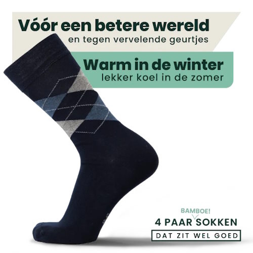 Bamboosa Steve multicolor/print sokken