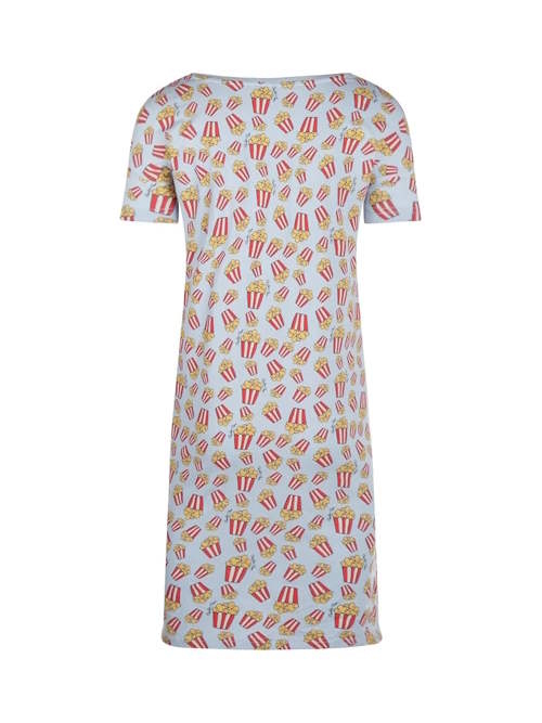 Charlie Choe Retro nights blauw/print nachthemd
