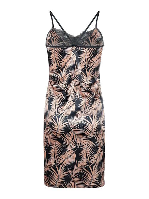 Charlie Choe Retro nights marine blauw/print slipdress