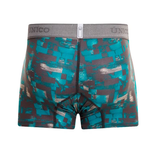 Mundo Unico Escaque turquoise sport trunk