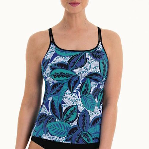 Anita Care Rimini blauw/print prothese tankini