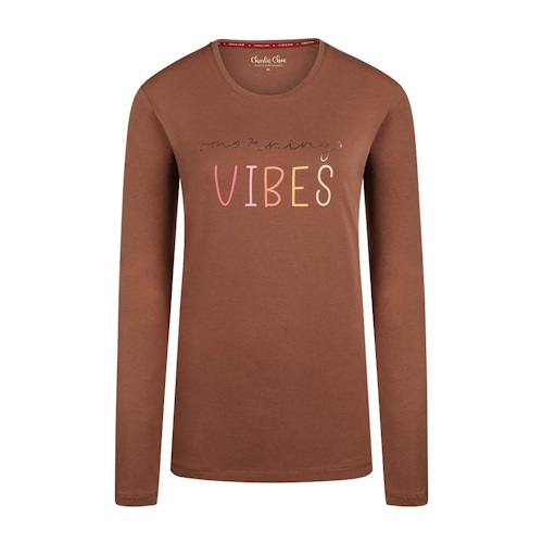 Charlie Choe Flower Power bruin slaapshirt
