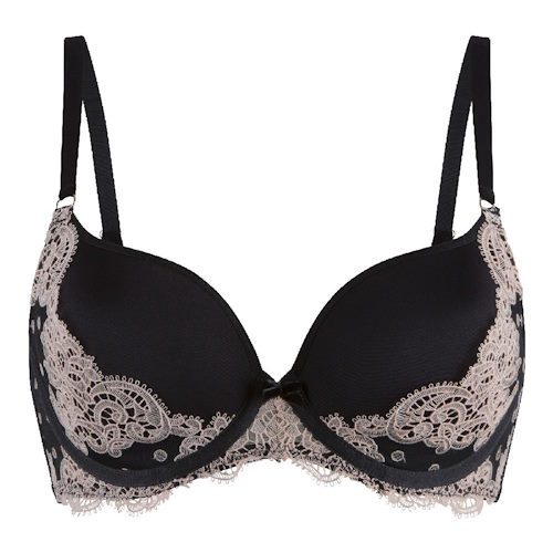 LingaDore black and cream zwart voorgevormde bh