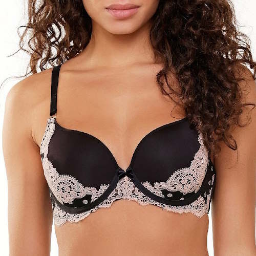LingaDore black and cream zwart voorgevormde bh