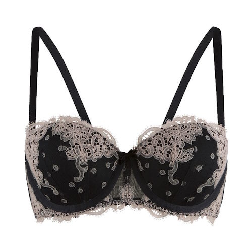 LingaDore black and cream zwart voorgevormde bh