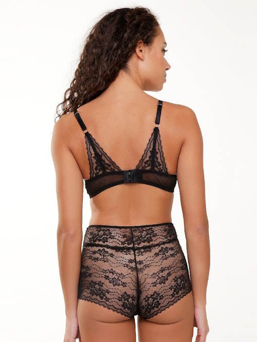 LingaDore Depths of black lingerie zwart high brief