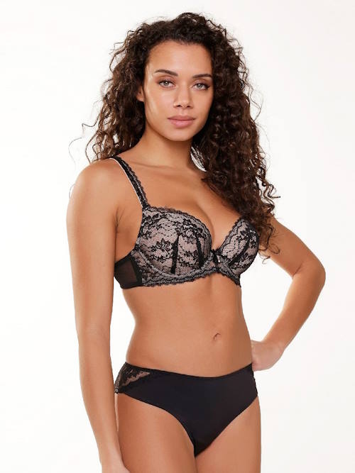 LingaDore Depths of black lingerie zwart push up bh
