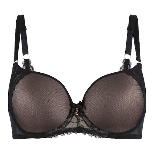 LingaDore Depths of black lingerie zwart voorgevormde bh
