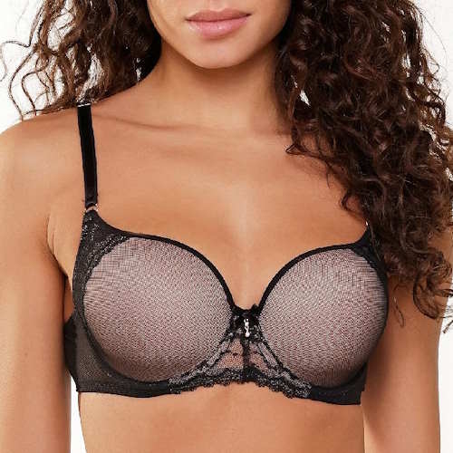 LingaDore Depths of black lingerie zwart voorgevormde bh