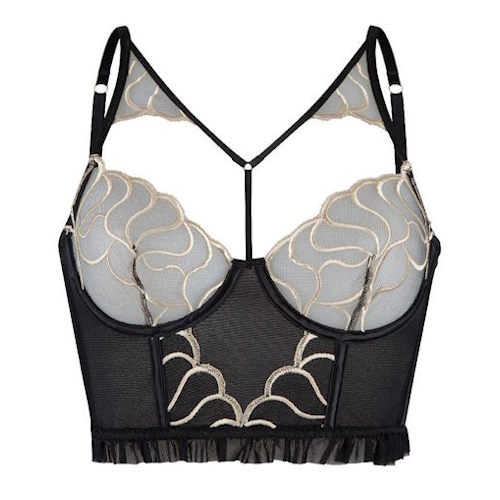 LingaDore Black And Gold zwart/goud niet voorgevormde bh