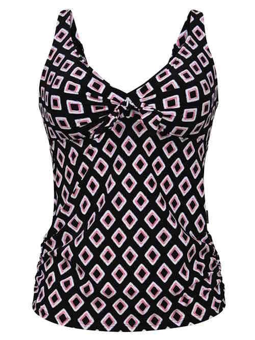 Rosa Faia Badmode Alina zwart/print tankini set
