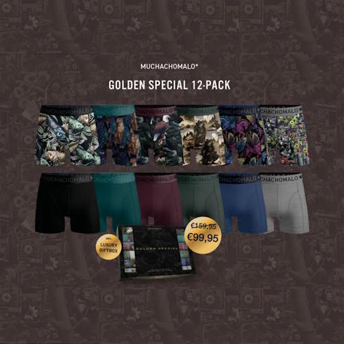 Muchachomalo Golden Special multicolor boxershort