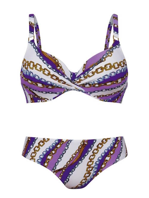 Anita Badmode Melody paars/print bikini set