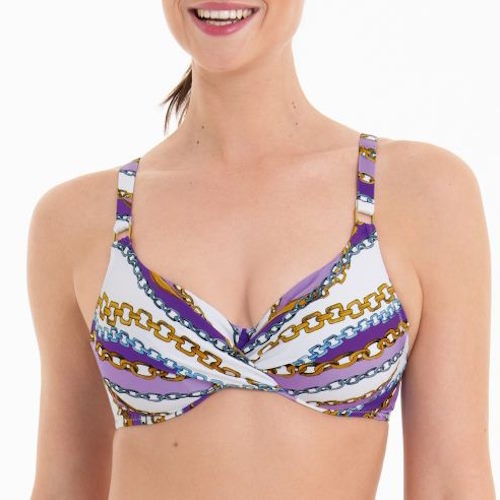 Anita Badmode Melody paars/print bikini set