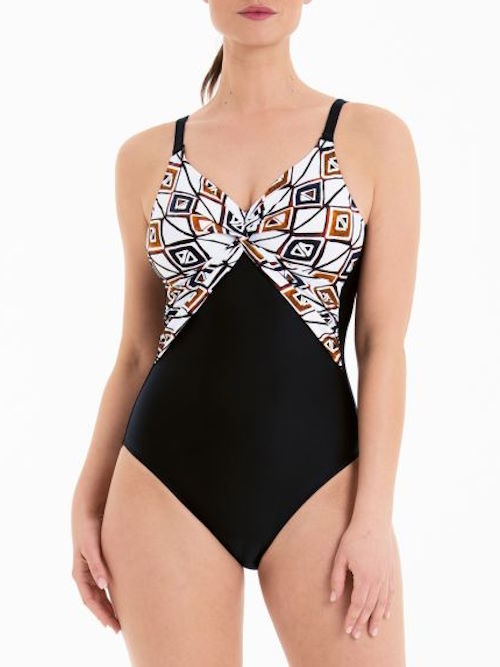 Anita Badmode Adele zwart/bruin badpak