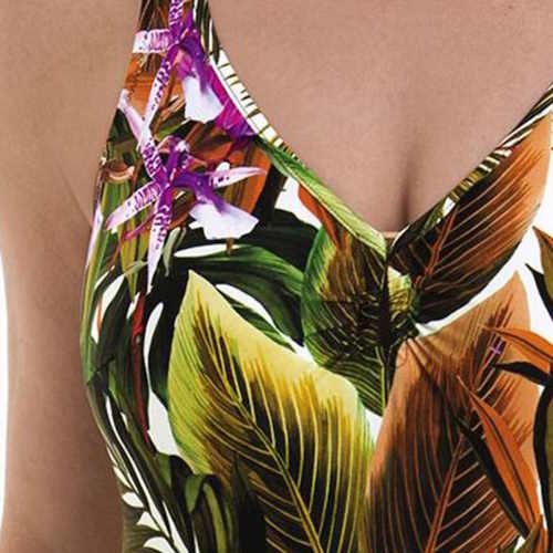 Anita Badmode Camilla groen/print badpak