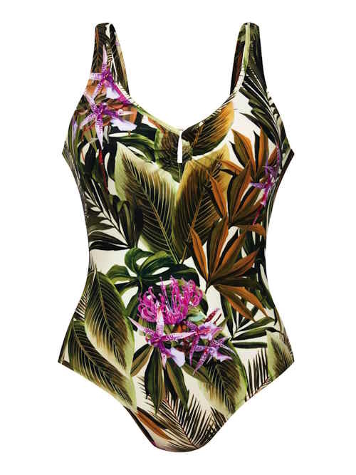 Anita Badmode Camilla groen/print badpak