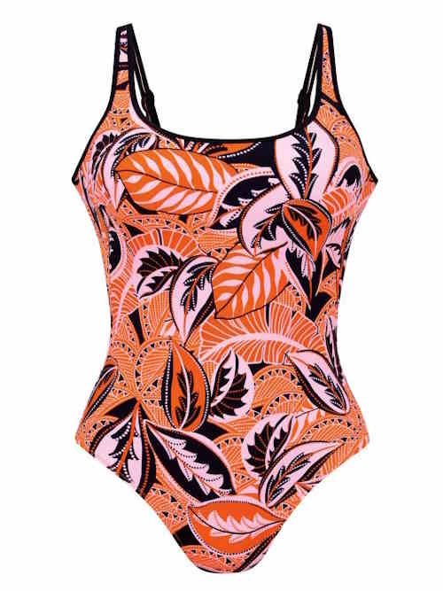 Anita Badmode Jimena oranje/print badpak