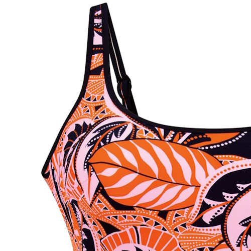 Anita Badmode Jimena oranje/print badpak