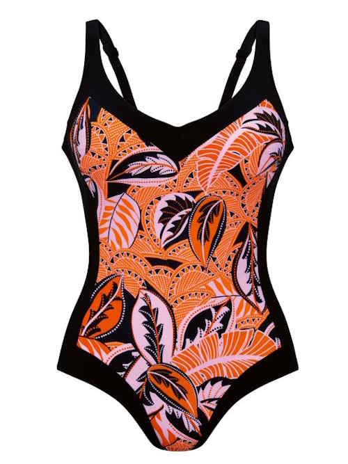 Anita Badmode Sidonia oranje/print badpak