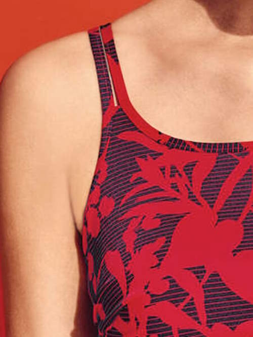 Anita Badmode Rimini rood/print tankini set