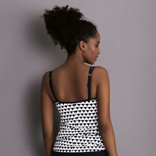 Anita Care Alassio zwart/wit prothese tankini