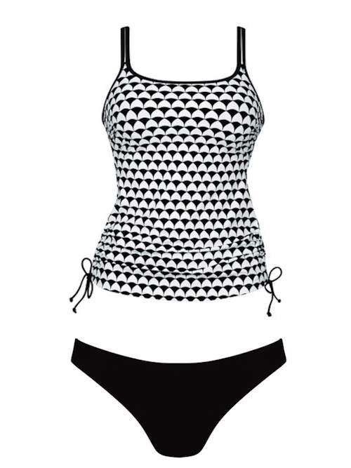 Anita Care Alassio zwart/wit prothese tankini