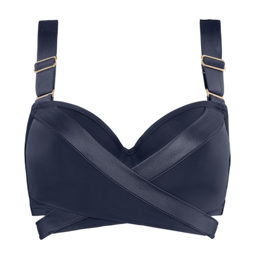 Marlies Dekkers Badmode Cache Coeur grijs voorgevormde bikinitop