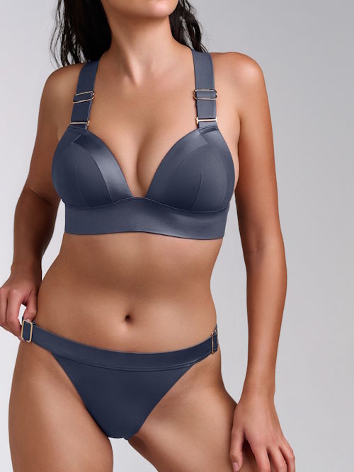 Marlies Dekkers Badmode Cache Coeur grijs voorgevormde bikinitop