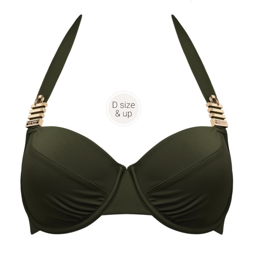 Marlies Dekkers Badmode Royal Navy khaki voorgevormde bikinitop