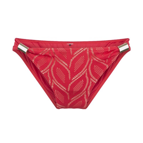LingaDore Beach Fabulous in Red Lace rood bikini broekje