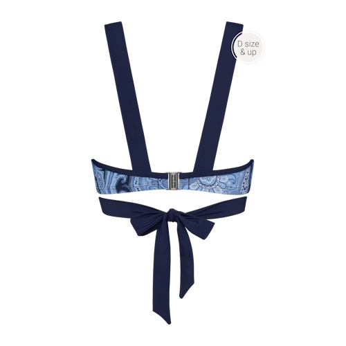 Marlies Dekkers Badmode Cache Coeur blauw/print voorgevormde bikinitop