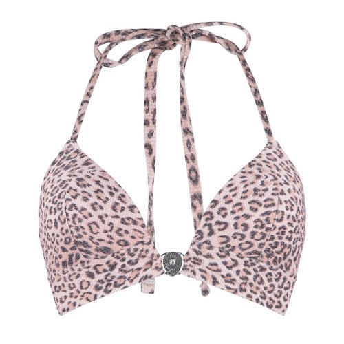 LingaDore Beach  Pink Leopard roze/print voorgevormde bikinitop