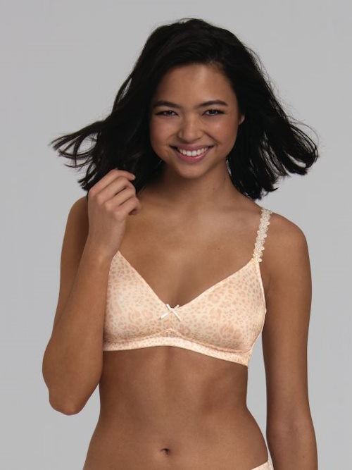 Rosa Faia Joy print/roze wireless bh