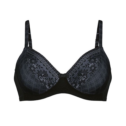 Rosa Faia Rosemary zwart wireless bh