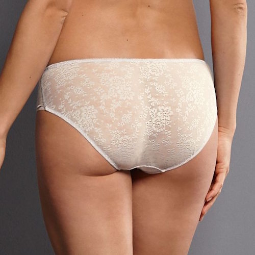 Rosa Faia Fleur ivoor slip