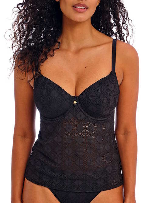 Freya Swim Nomad Nights zwart tankini top