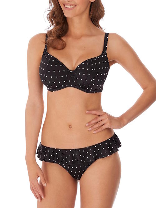 Freya Swim Jewel Cove zwart/print voorgevormde bikinitop