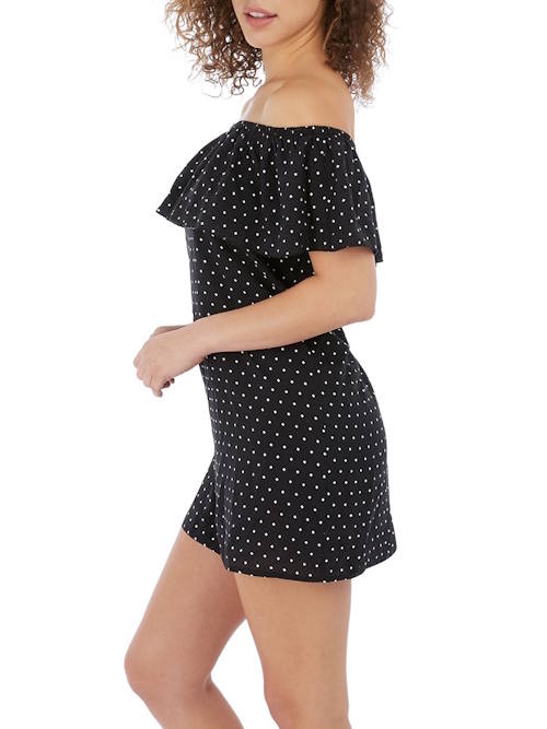 Freya Swim Jewel Cove zwart/print strandjurk