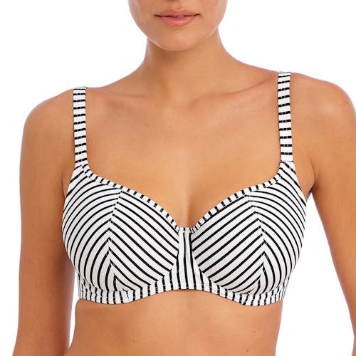 Freya Swim Jewel Cove zwart/wit voorgevormde bikinitop