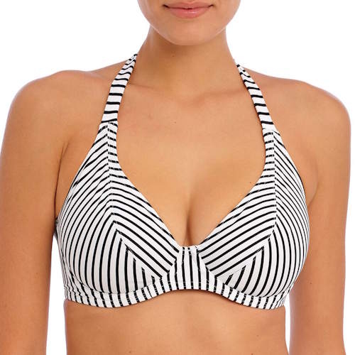 Freya Swim Jewel Cove zwart/wit soft-cup bikinitop